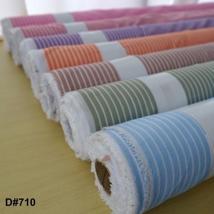 

New Grosir Kain Salur Kain Strip Motif Salur 710 Yards - (50 Yard/Roll) Pengiriman Cepat