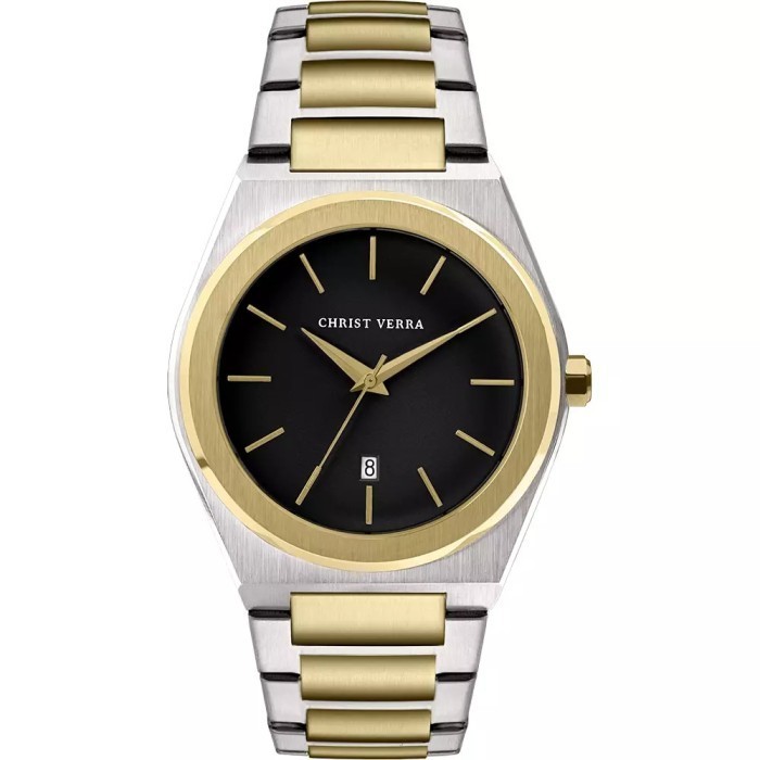 Jam Tangan CHRIST VERRA Pria Original CV 10985G-13 BLK