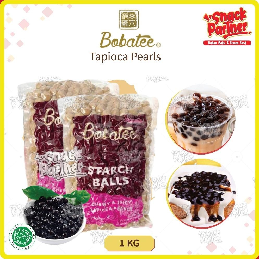 

Promo Thr Bobatee Tapioca Pearl Bubble 1 Kg (> ) - Toping Boba / Tapioka Boba Hitam / Black Pearl - Topping Minuman Manis Sugar, Pancake, Kue Stok Terbatas