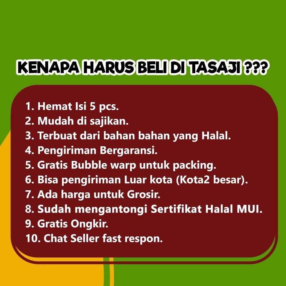 

Beli 2 Lebih Murah Tasaji Roti Maryam Pandan Original