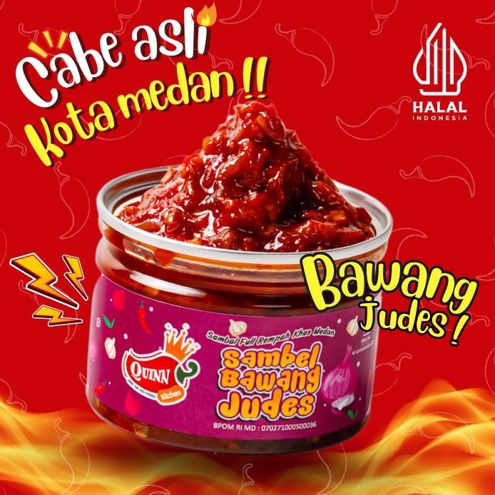 

Promo Quinn Of Spicy Bawang Judes 150G - Sambal Pedas By Kitchen Medan Bisa Cod