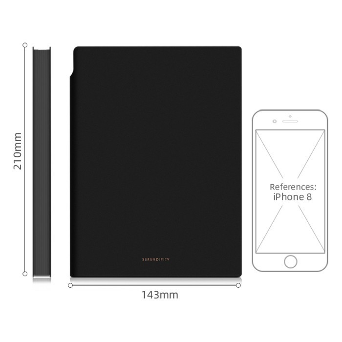 

Deli Leather Cover Notebook Kulit A5 96112 Lembar Soft Cover En128L