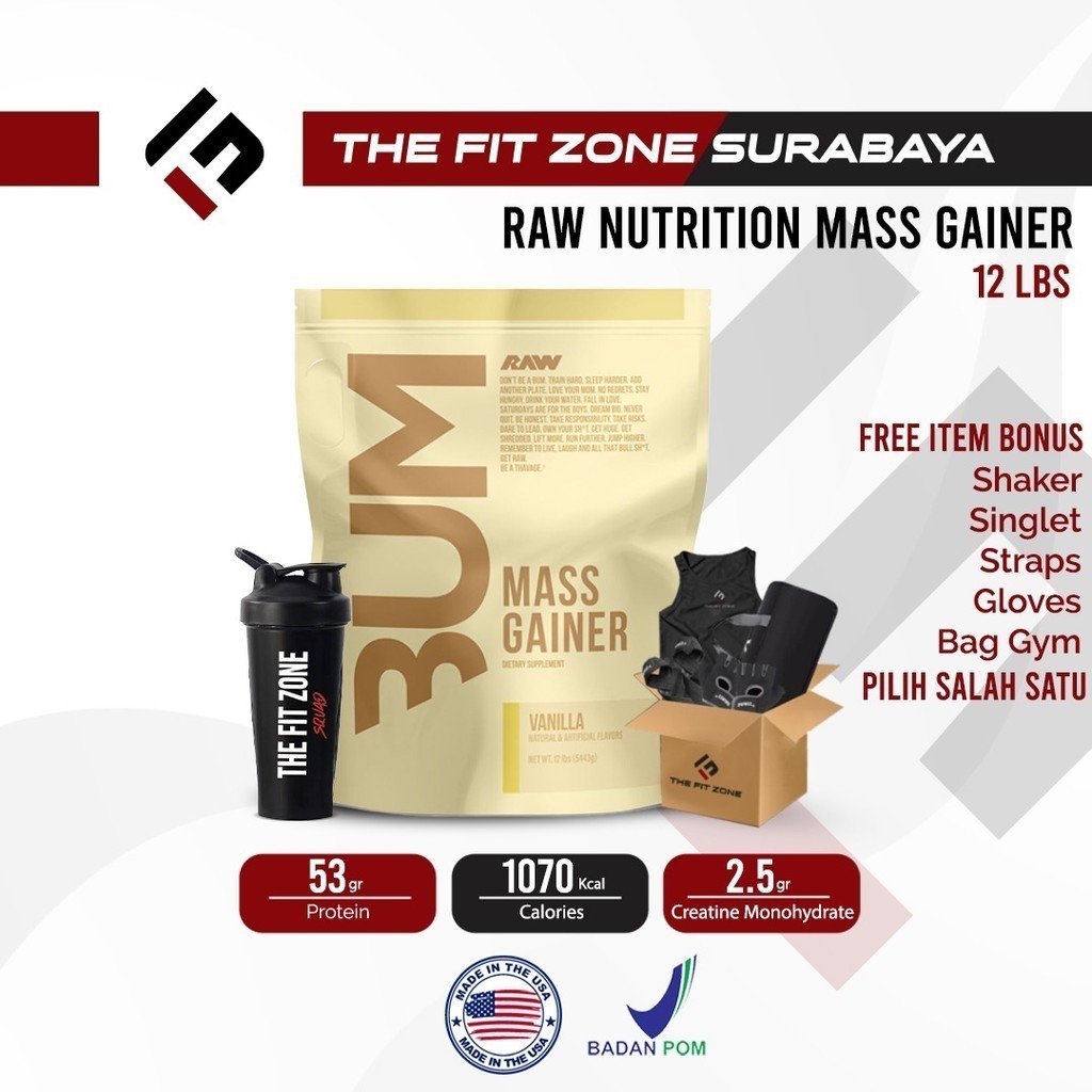 CBUM RAW NUTRITION Mass Gainer 12 Lbs ( 5.440 Gram ) Susu Weight Mass Gainer