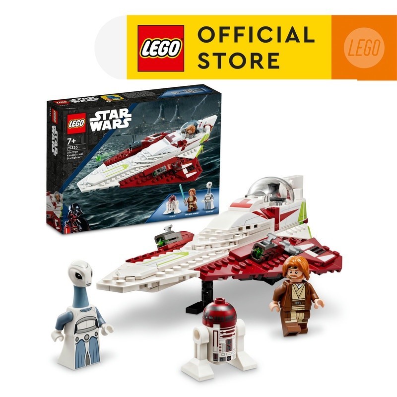 LEGO Star Wars 75333 Obi-Wan Kenobi’s Jedi Starfighter (282 Pieces), Toys, Mainan Anak Laki Laki, Br