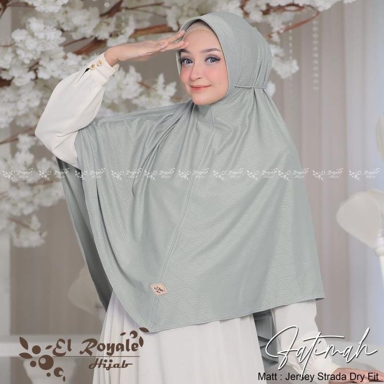 Terlaris Hijab Instan Khimar Syar'I Fatimah Xl Ori El Royale Promo