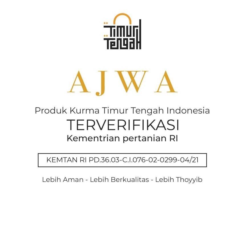 

Timur Tengah Kurma Ajwa 1Kg Kurma Nabi Premium Original High Quality Terlaris