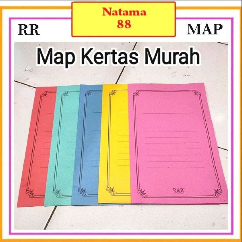 

1 Pak Map Kertas Folio Murah Isi 50 Lembar ( Packing Aman )