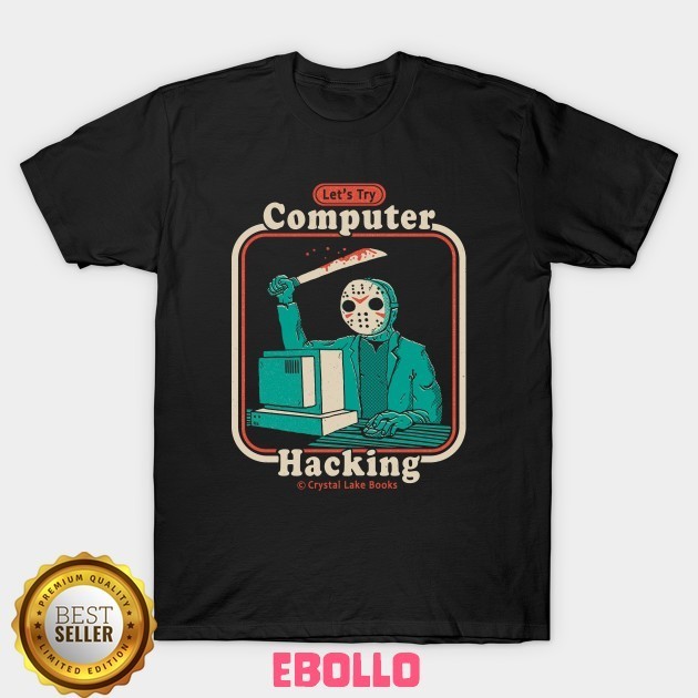 Baju Kaos Tshirt Hacking For Beginners Computer Friday The 13Th Horror Jason Voorhees Distro Cotton 