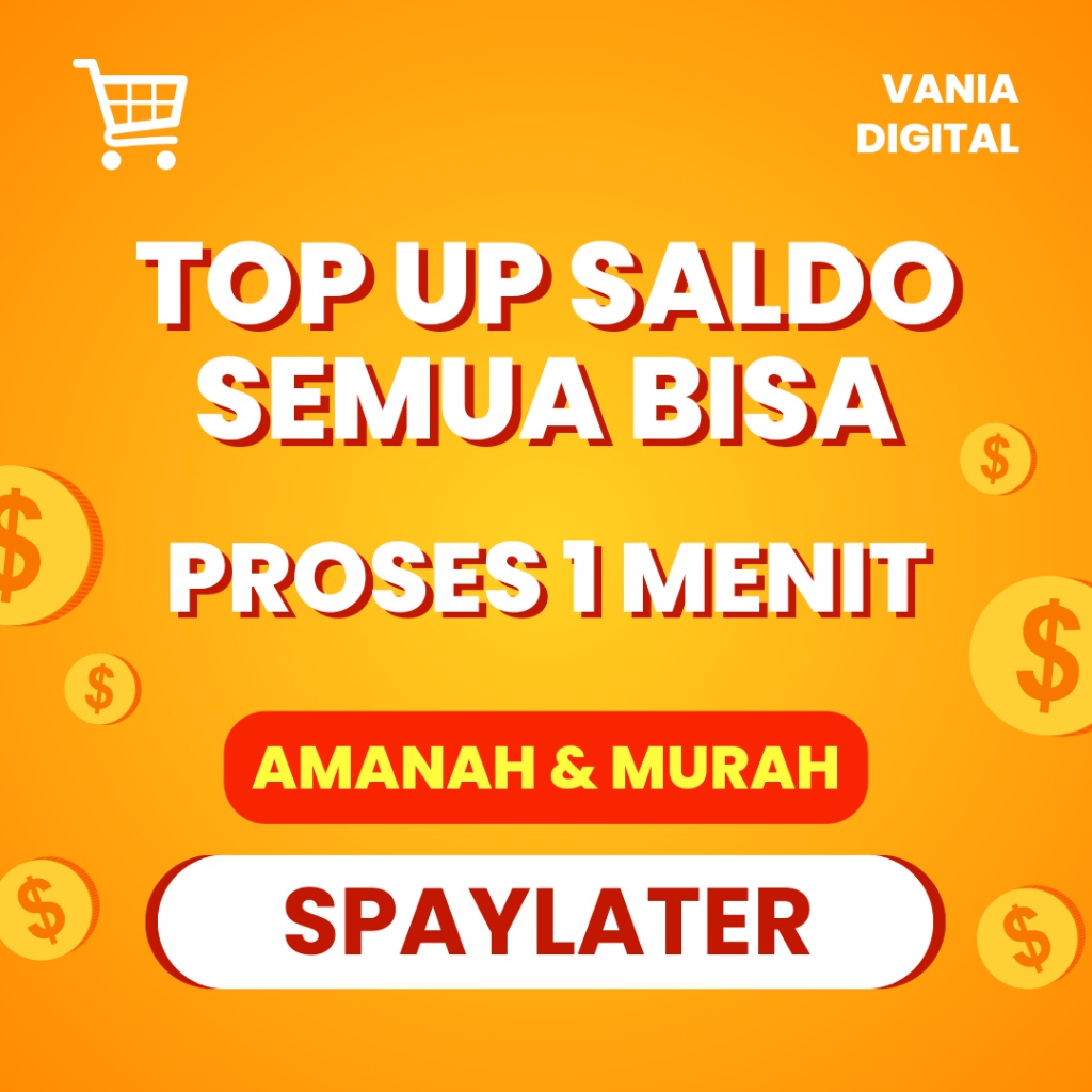 

Top Up Saldo Semua - Spl Proses Cepat