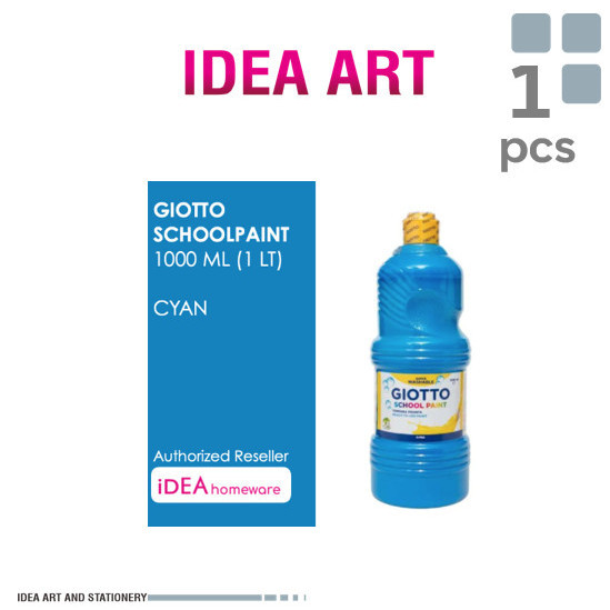

Giotto School Paint 1000 Ml Cyan U Muda Cat Air Poster Washable 1 L