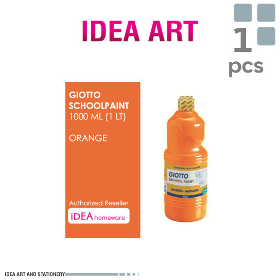 

Giotto School Paint 1000 Ml Orange Jingga Cat Air Poster Washable 1 L