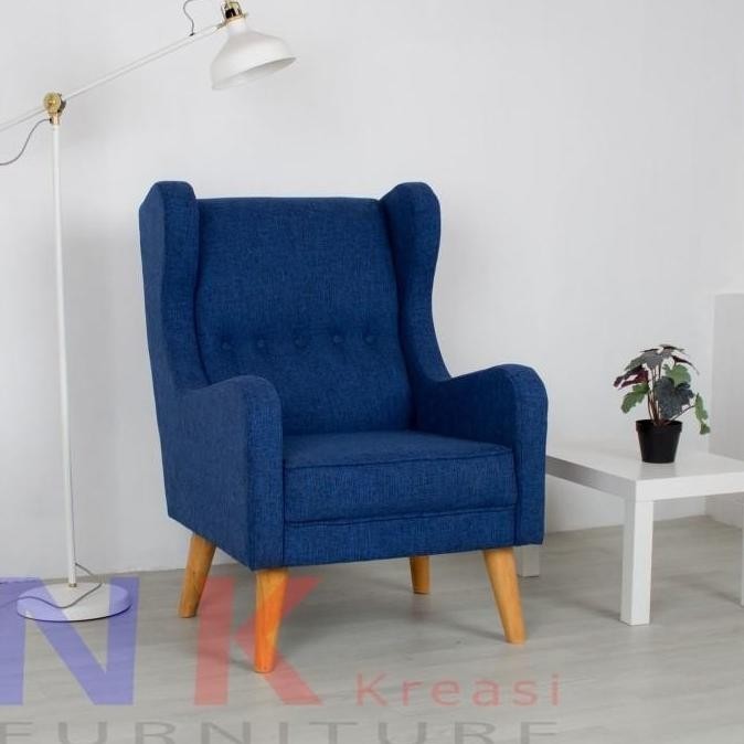 Promo Calla Arm Chair, Sofa Single Wing Chair - Rajacenafritz