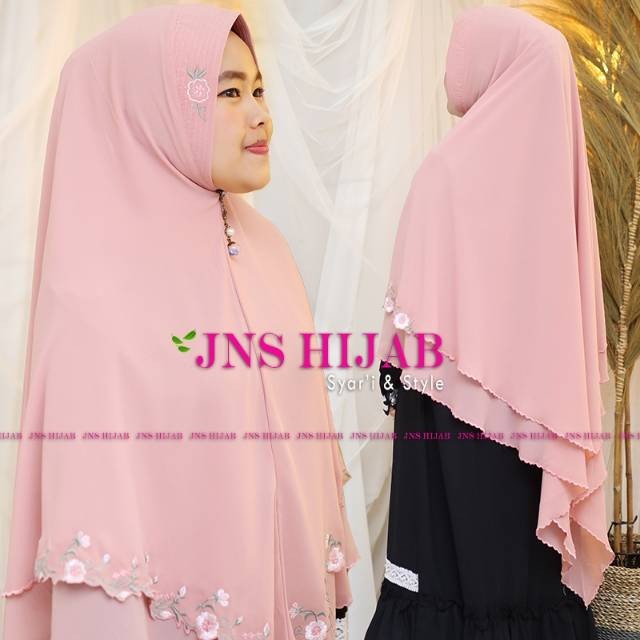 NEW PREMIUM DAILY HIJAB KHIMAR BORDIR SYAHIDA/HIJAB BORDIR/KHIMAR 2 LAYER JUMBO BORDIR/KHIMAR