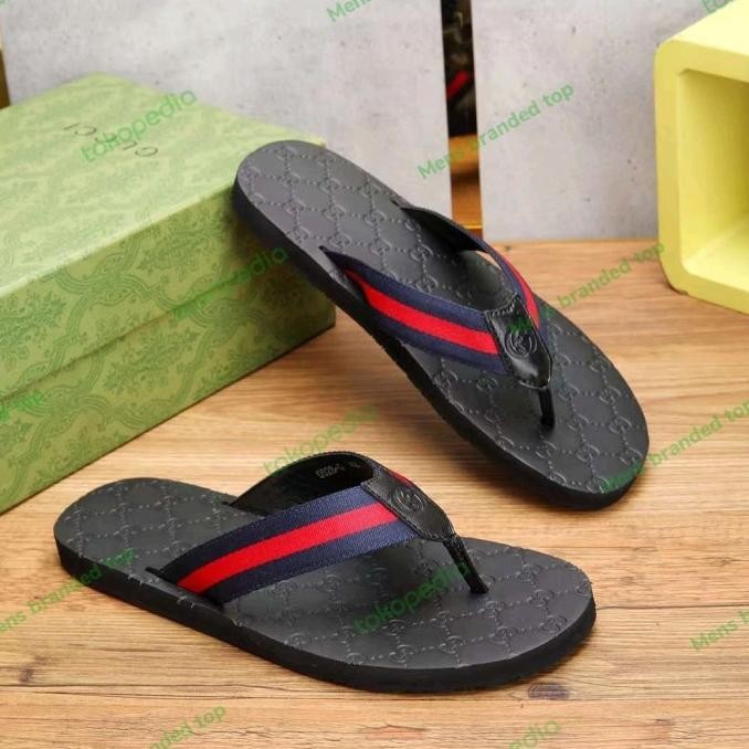 Sendal Jepit Pria Branded Import / Sandal Branded Pria Mirror Lapaknyarudi