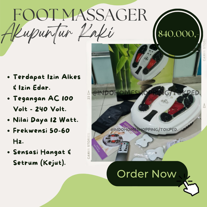 Terapi Inframerah Dan Akupuntur Alat Pijat Kaki