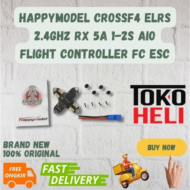 Happymodel CrossF4 ELRS 2.4Ghz RX 5A 1-2S AIO Flight Controller FC ESC