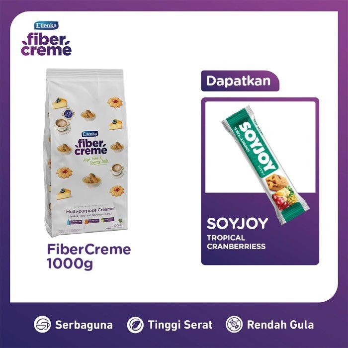 

Ready FiberCreme 1000gr FREE Soyjoy Tropical Cranberries