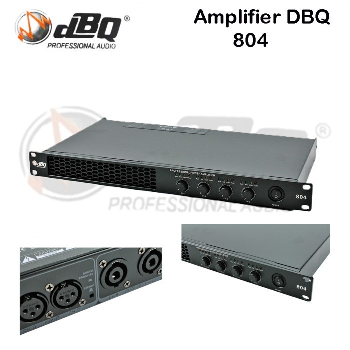 Ready Power Amplifier DBQ 804 4 Chanel Panel 1U
