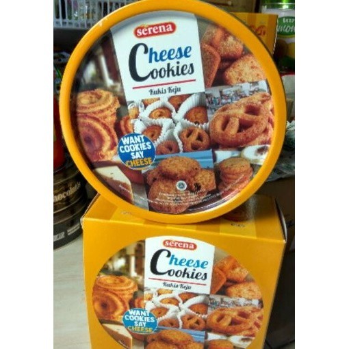 

TERBAIK Festive Serena Cookies Cheese 454GR Tin Khong Guan Cemilan Enak Snack