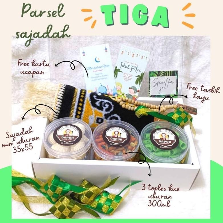 Ready>>> Hampers Ramadhan Idul Fitri Paket Thr Parsel Sajadah Hijab Kue Kering Khas Lebaran Kado Isl