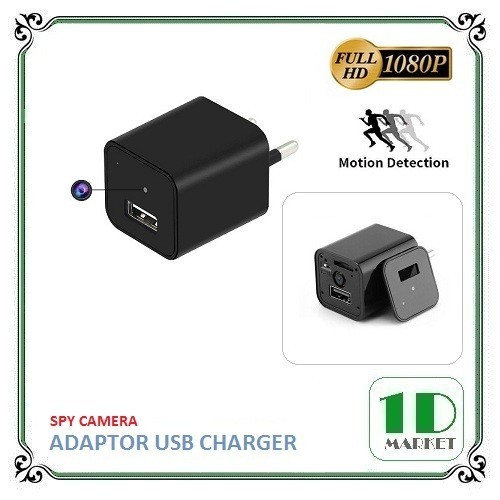 Spy Cam USB Adaptor Charger 1080P - Kamera Pengintai - Hidden Camera