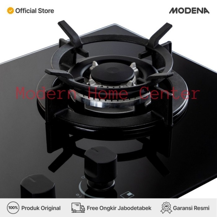 Modena Kompor Tanam Gas 2 Tungku Bh 5725 Babk (73 Cm)