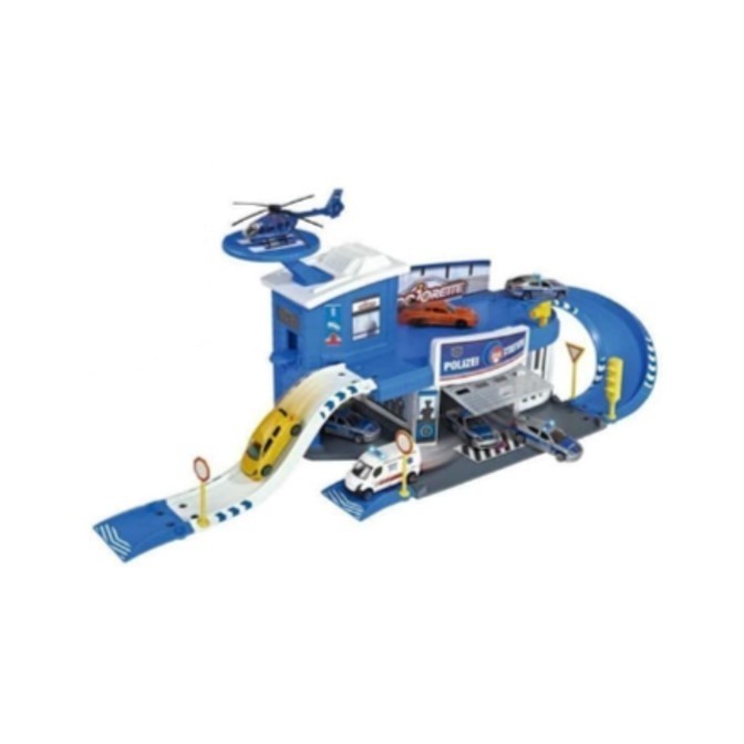 Majorette Creatix Big Police Station Set Sound Glow In The Dark Garage