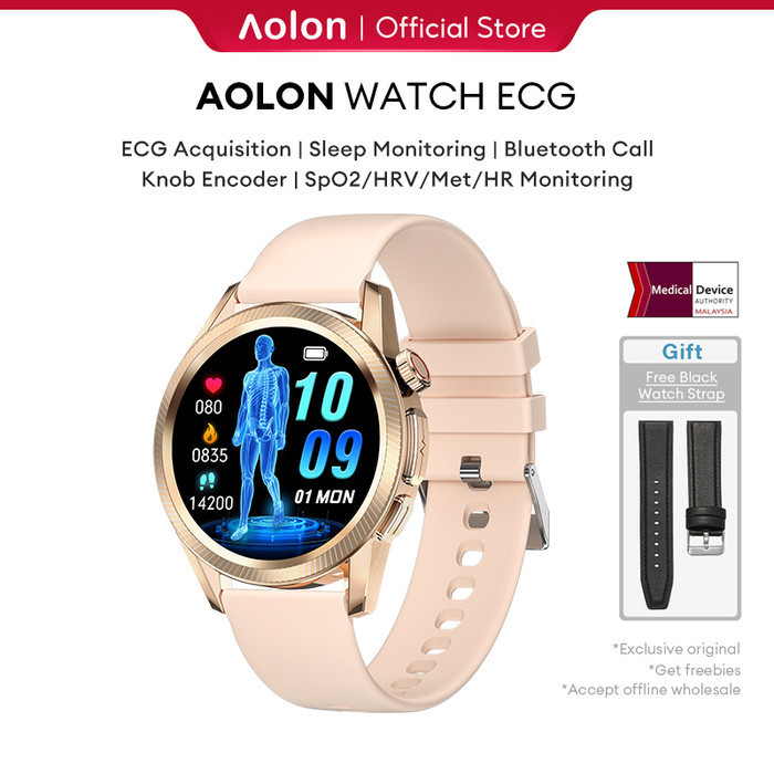 Aolon Ecg Smart Watch Blood Pressure Body Temperature Health Watch