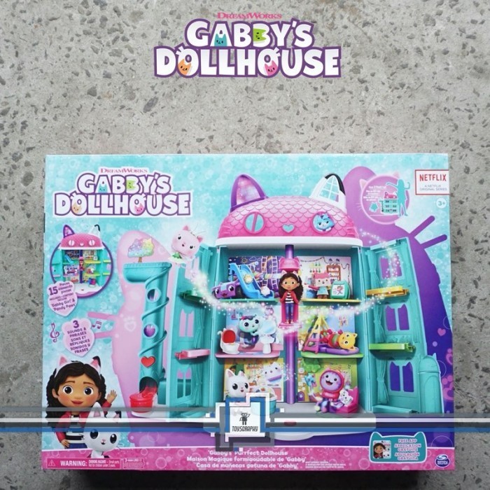 Gabby'S Dollhouse Purrfect Dollhouse Playset Rumah Gabby Gabbys House