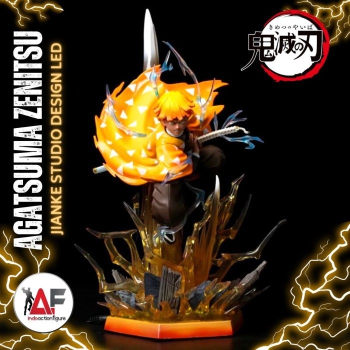 Statue Demon Slayer Agatsuma Zenitsu Jianke Studio Design Premium Led
