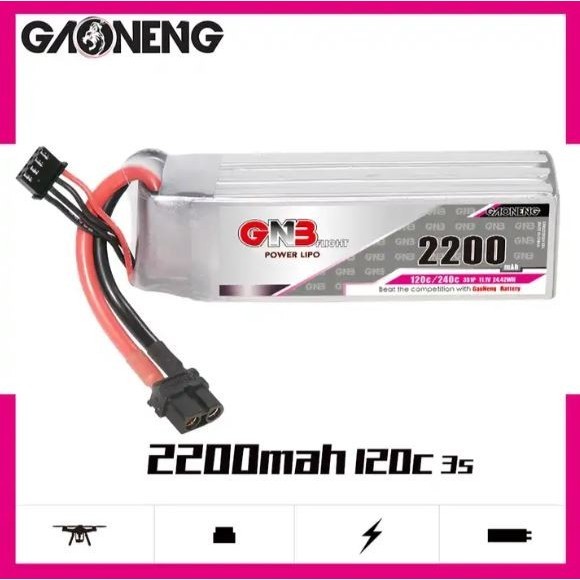 Baterai Lipo GNB Gaoneng 3S 11.1V 2200MAH 120C