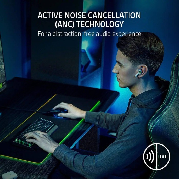 Razer Hammerhead Hyperspeed Wireless Multi-Platform Earbuds For Ps5/Pc
