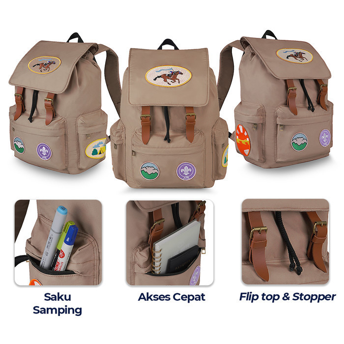 Torch Tas Ransel Backpack Sekolah Taslan Ekslusif Petualangan Sherina