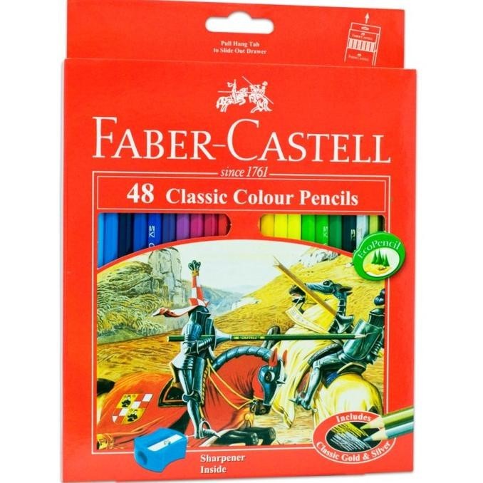 

Fabercastell 48 Classic Colour Pencils Pensil Gambar 48 Warna