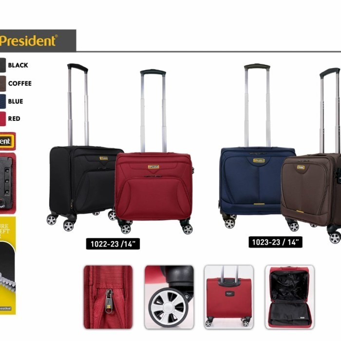 Masih Koper Cabin President 18 Inch Pilot Style Original