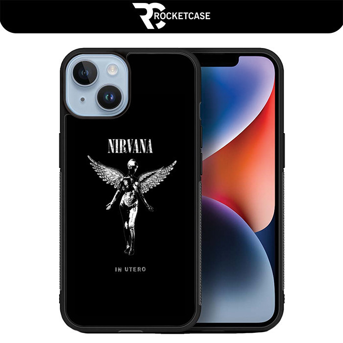 Case Casing iPhone 15 14 13 12 11 Pro Max Mini Plus Nirvana RC0290