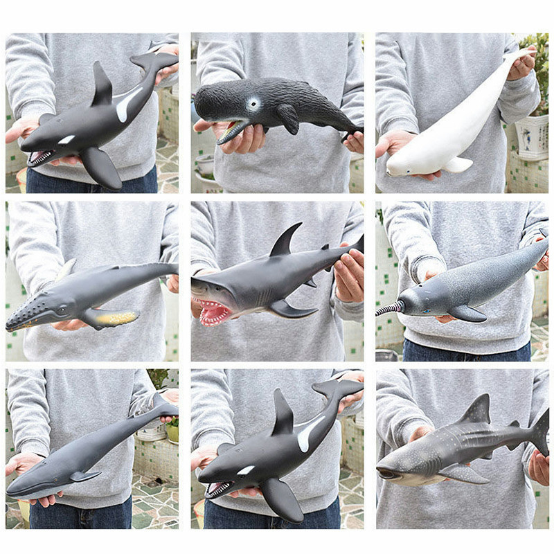 ReadyMainan Hewan Laut Karet Mainan Hewan Hewan Laut Mainan Ikan Laut Mainan Hiu Lumba-Lumba Segel