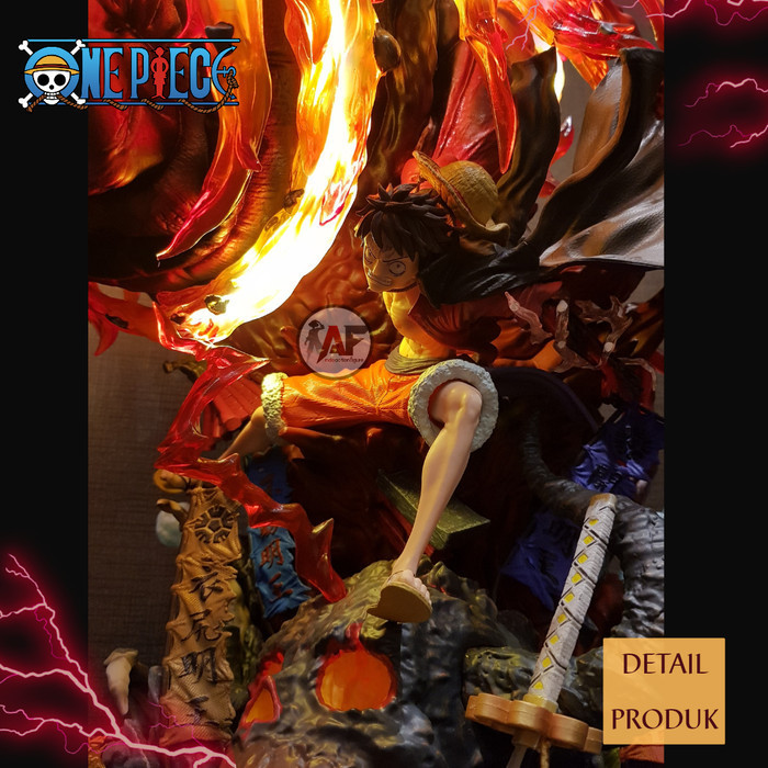 Statue One Piece Luffy Red Roc Big 58Cm Monkey D Studio Design Recast