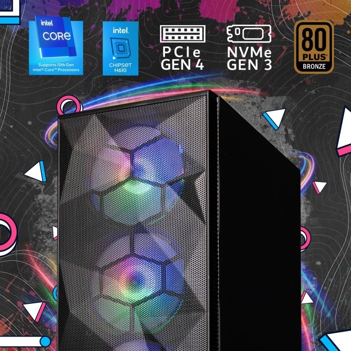 Imba Cheapshot Pc I5-12400F Rtx 3060 16Gb Rakitan Gaming Pc