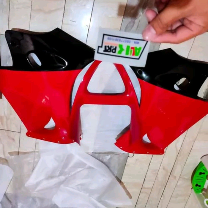 Fering Fairing Samping & V Gril Ninja Rr Old Merah 2010 Original