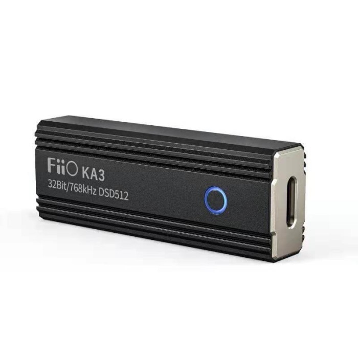 Fiio Ka3 Portable Hi-Res Usb Dac Amplifier Usb-C To 3.5Mm 4.4Mm