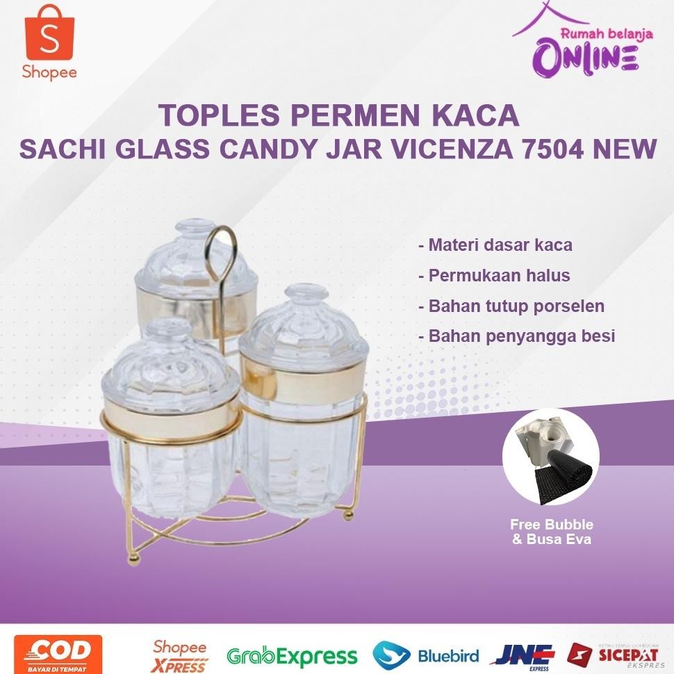 SEDANG PROMO TOPLES PERMEN KACA SACHI DENGAN RAK TOPLES KUE TOPLES KACA TOPLES SET VICENZA