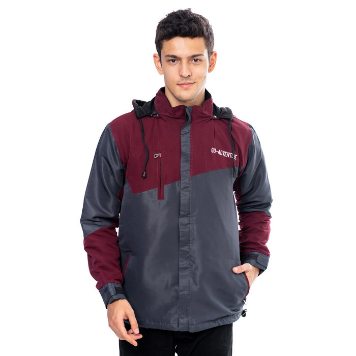 Jaket Pria Jaket Parasut Pria Outdoor Jaket Motor BB Casual Waterproof