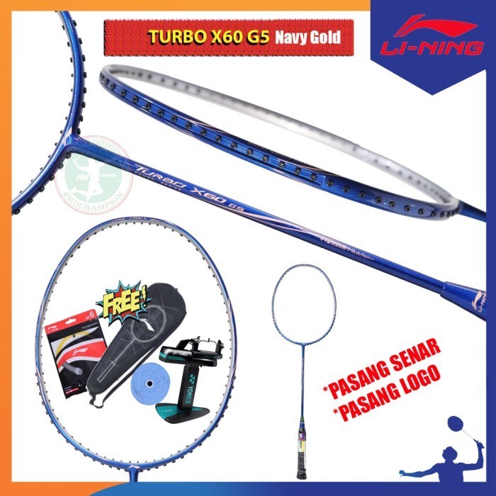 Lining Turbo X 50 60 70 G5 Gen 5 Raket Badnton