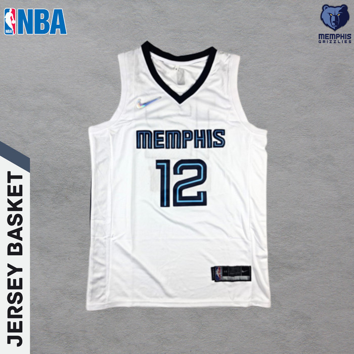 Baju Jersey Basket Swingman Nba Ja Morant Memphis Grizzlies Putih