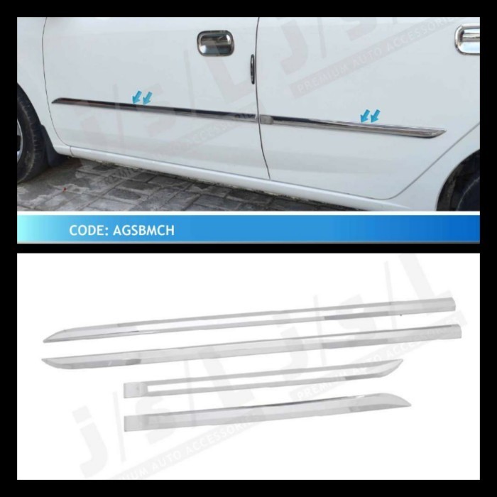 Lis dy mobil Agya Ayla chrome