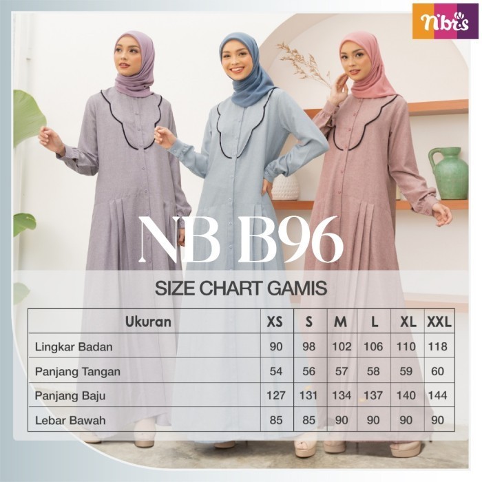 Gamis Nibras Nb B96 Nbb96 Nbb 96 Original Gamis Murah Bisa Cod SaleR33A