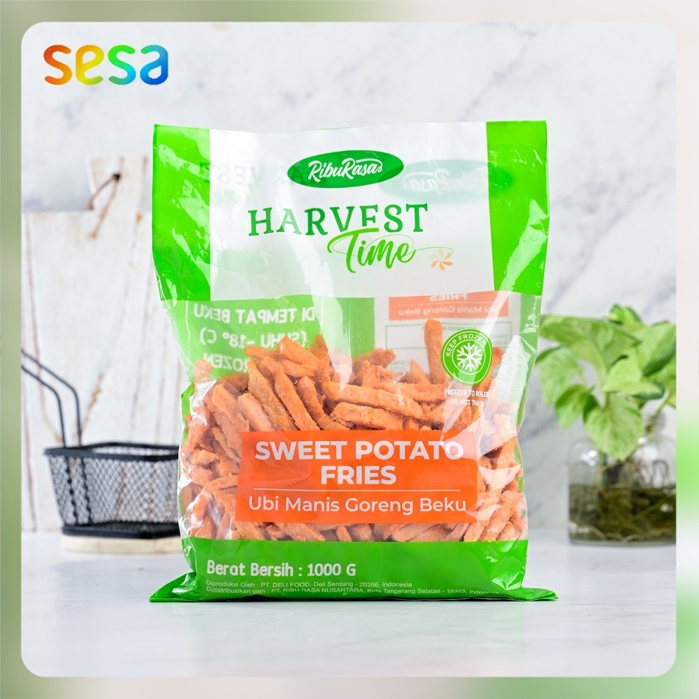 

Ribu Rasa Harvest Time - Sweet Potato Fries 1 Kg Ubi Manis Goreng Beku -Gratisongkir