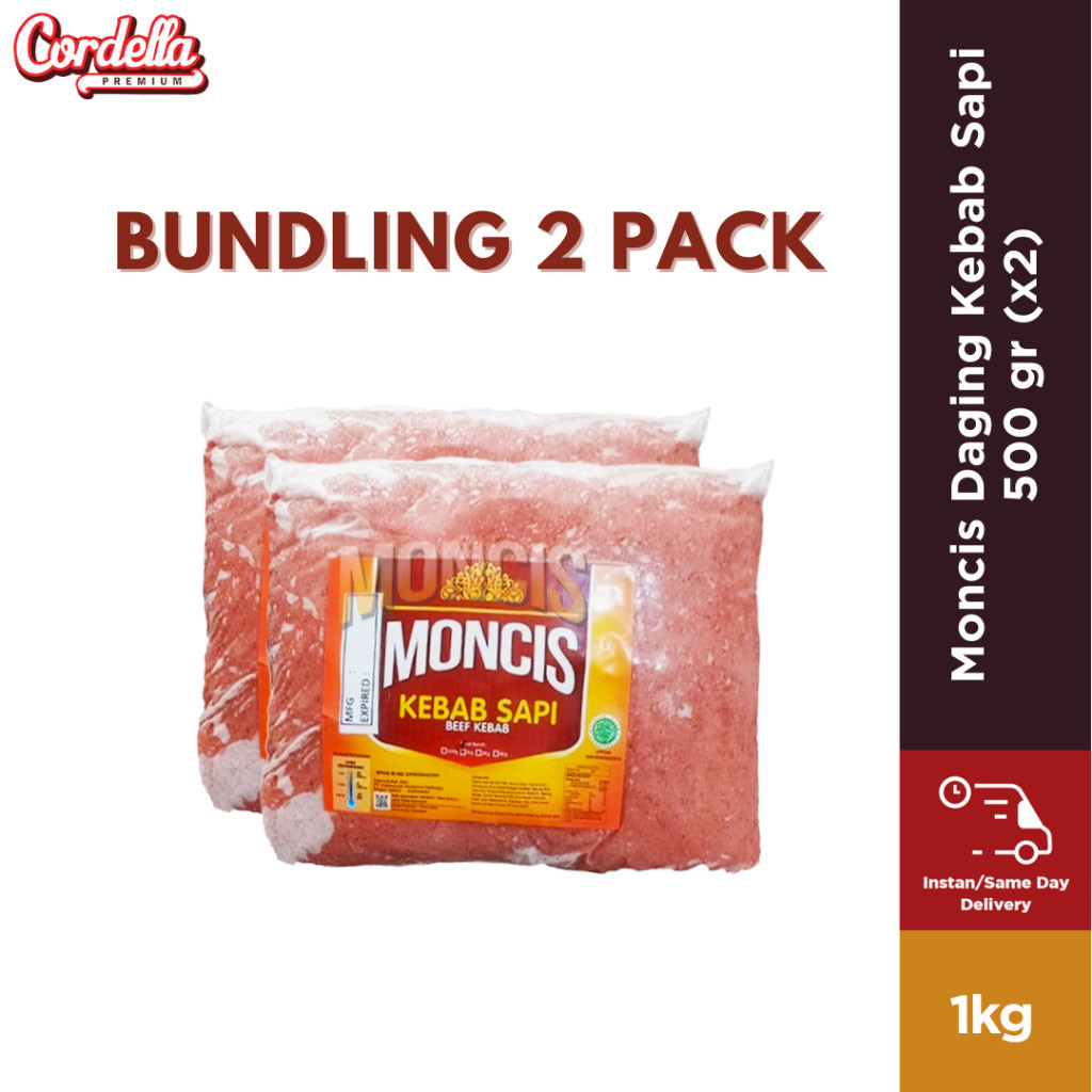 

Bundling Moncis Daging Kebab Sapi 500 Gr X 2 Pack -Gratisongkir