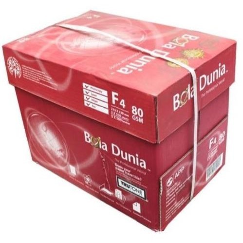 

Kertas Fotocopy Print Folio F4 70 / 80 g Bola Dunia Box L21JA